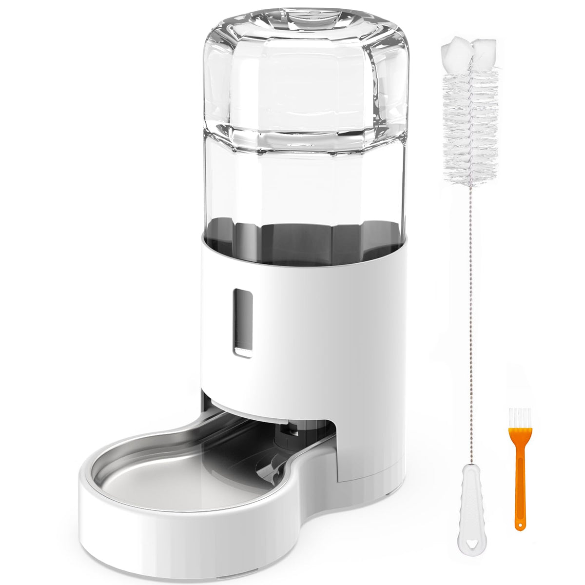 CatAve 7L water dispenser in black, front view showing hydration in action
