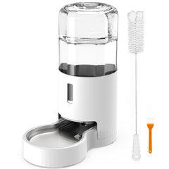 CatAve 7L water dispenser in black, front view showing hydration in action