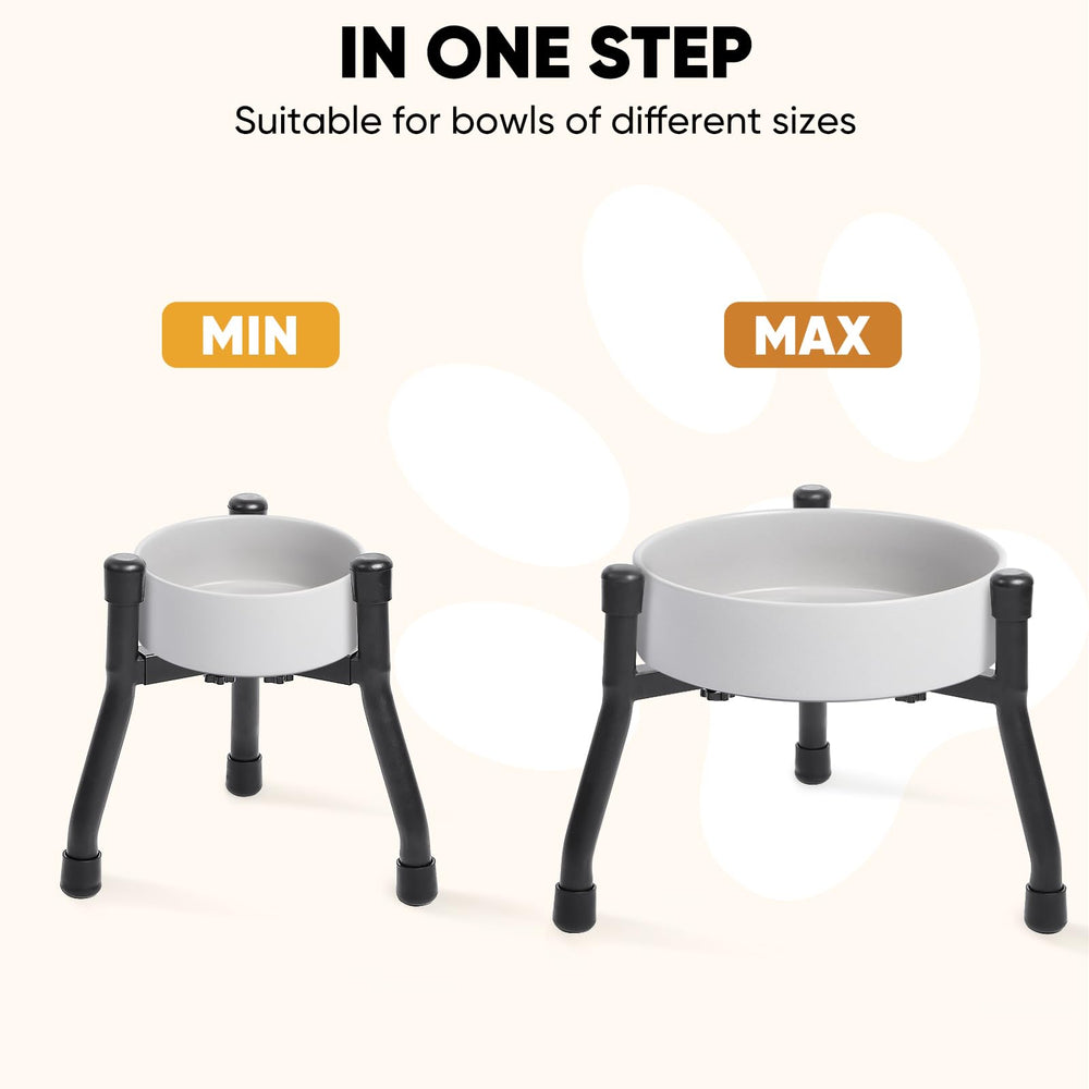 CatAve elevated dog bowls durable metal construction for daily use