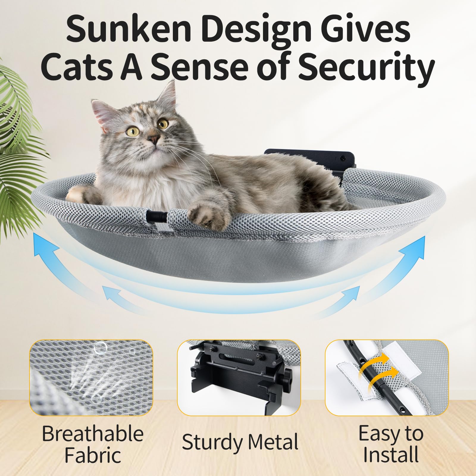 CatAve removable fabric is machine washable for easy, clean pet lounging.