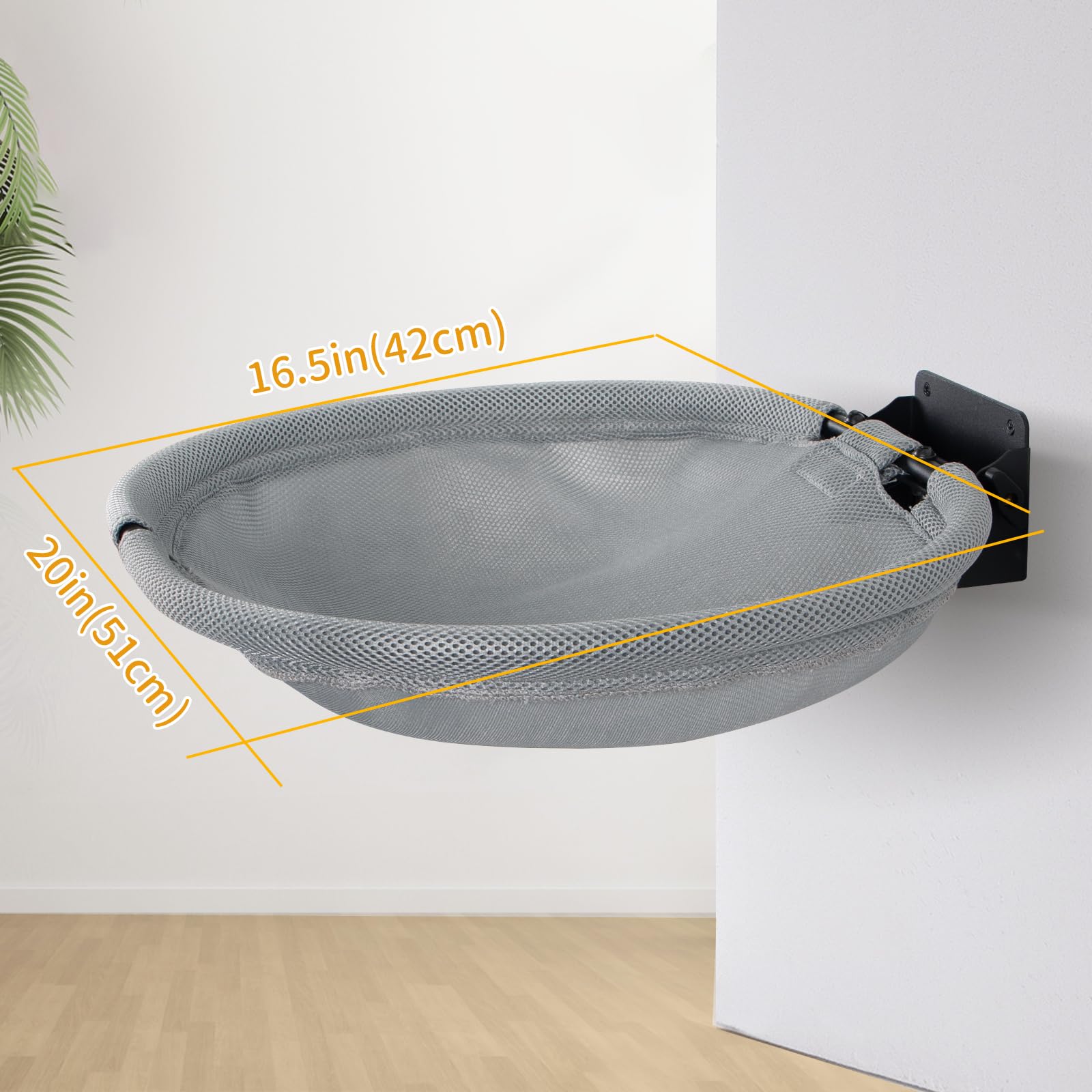 CatAve sturdy metal frame supports up to 30 lbs for safe lounging.