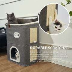 CATBOAT cat house triple-level design offers spacious platforms for naps
