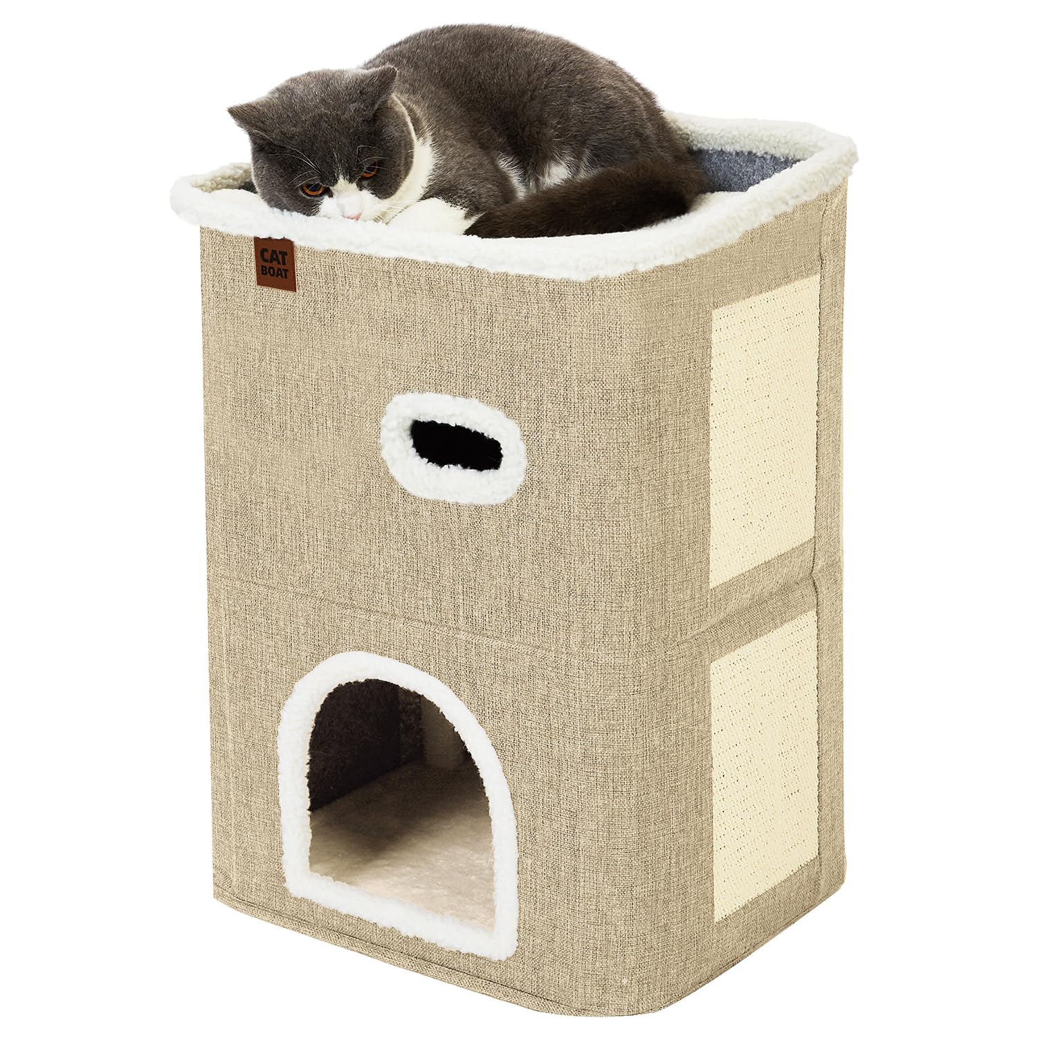 CATBOAT dimensions 18x14x24-5in show compact footprint