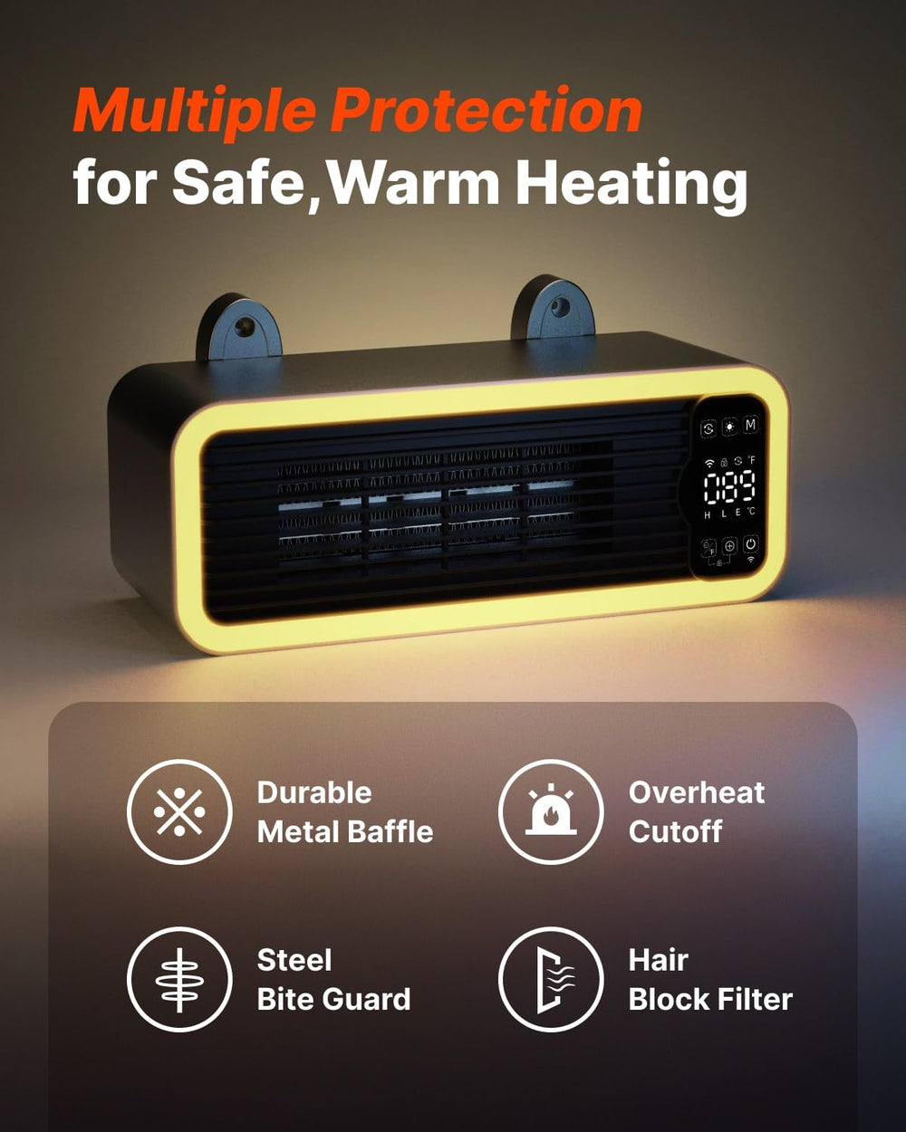 CATBOAT hair-resistant fan maintains clear airflow for pets.