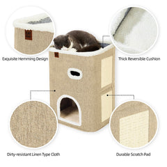 CATBOAT sisal scratching pad detail deters furniture scratching