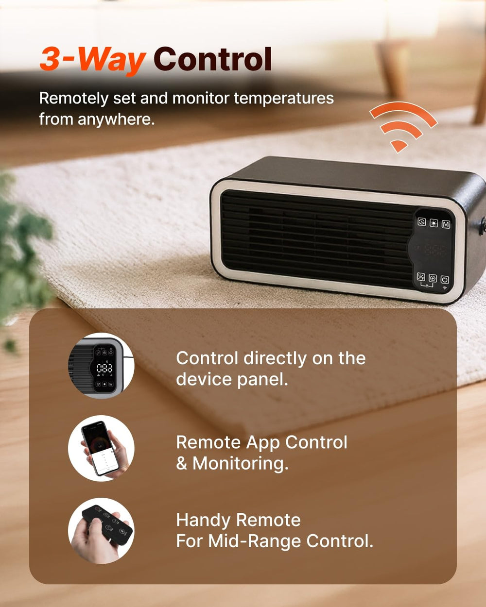 CATBOAT smart temperature probe ensures stable warmth in sheltered spaces.