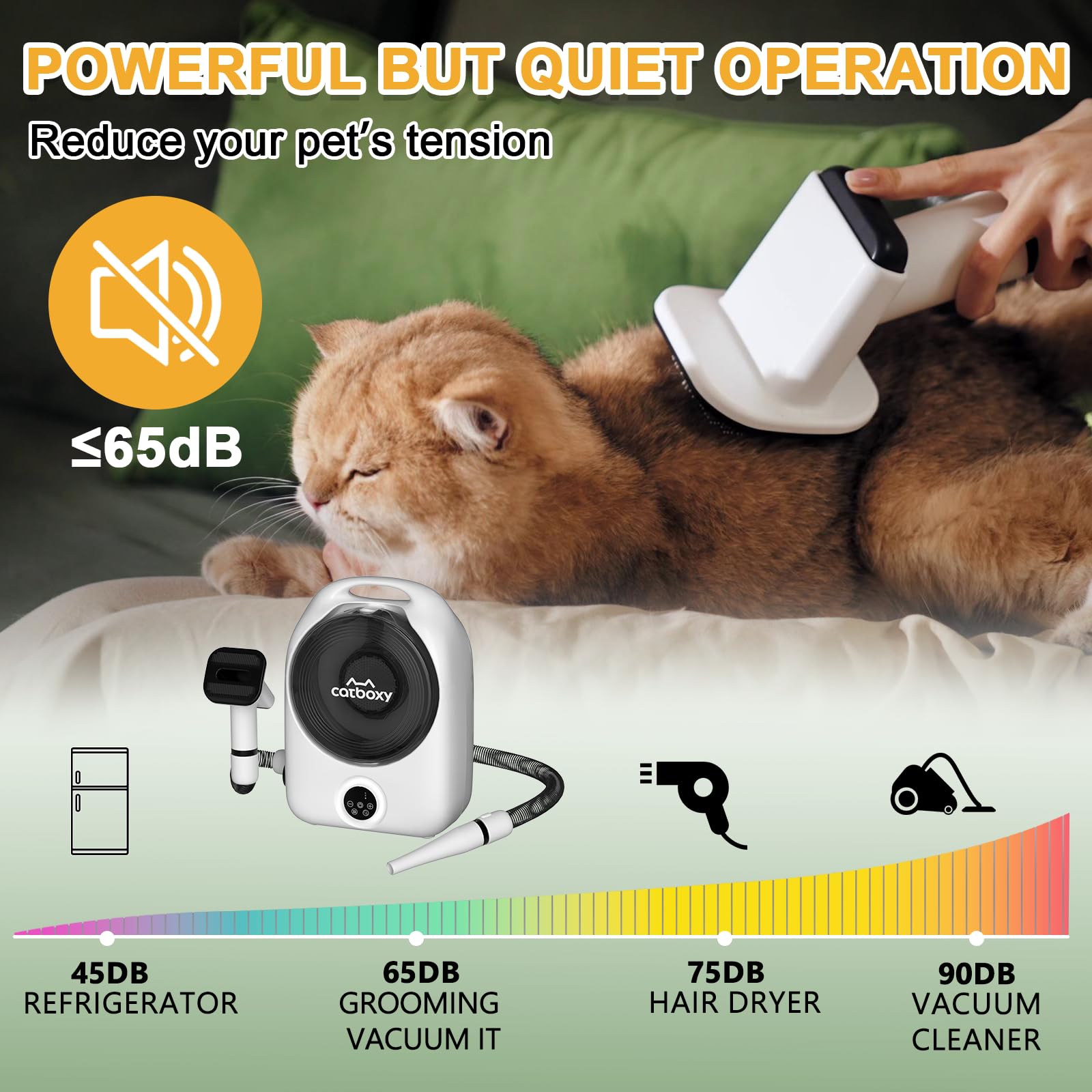 Catboxy all-in-one attachments storage keeps tools organized and ready.