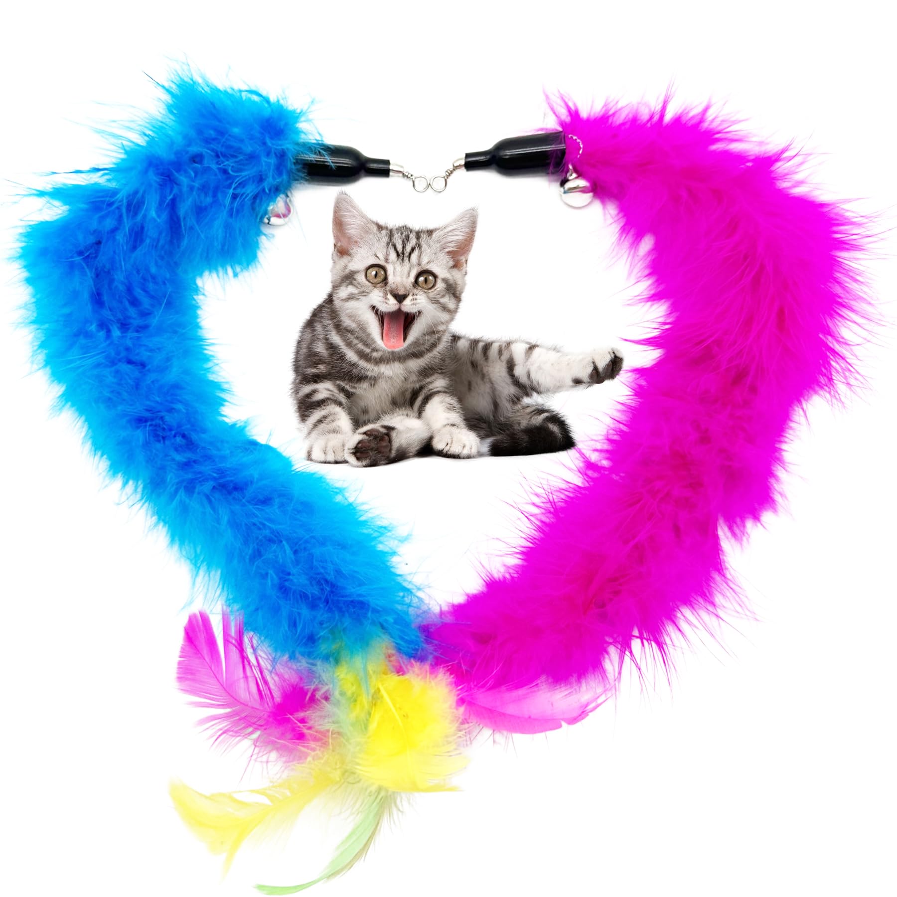 CATENEED indoor-play feather refill in action for engaging play sessions