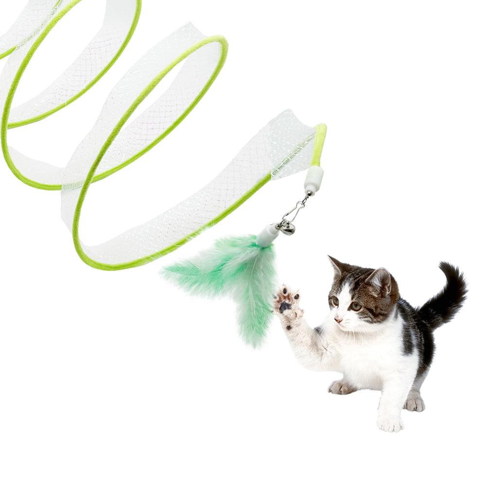 CATENEED Self-Play Spiral Tunnel Green Bell adds audible engagement