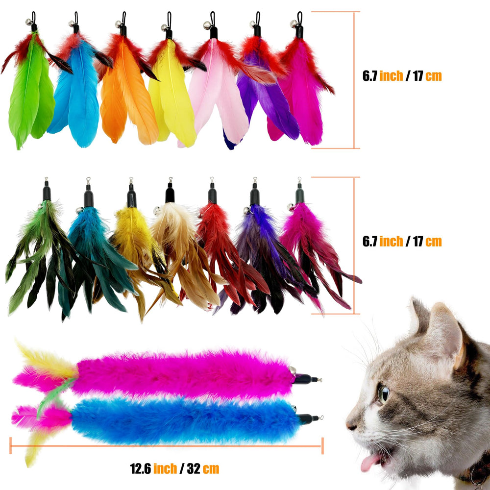 CATENEED universal fit wand refill fits most cat toys for quick replacement