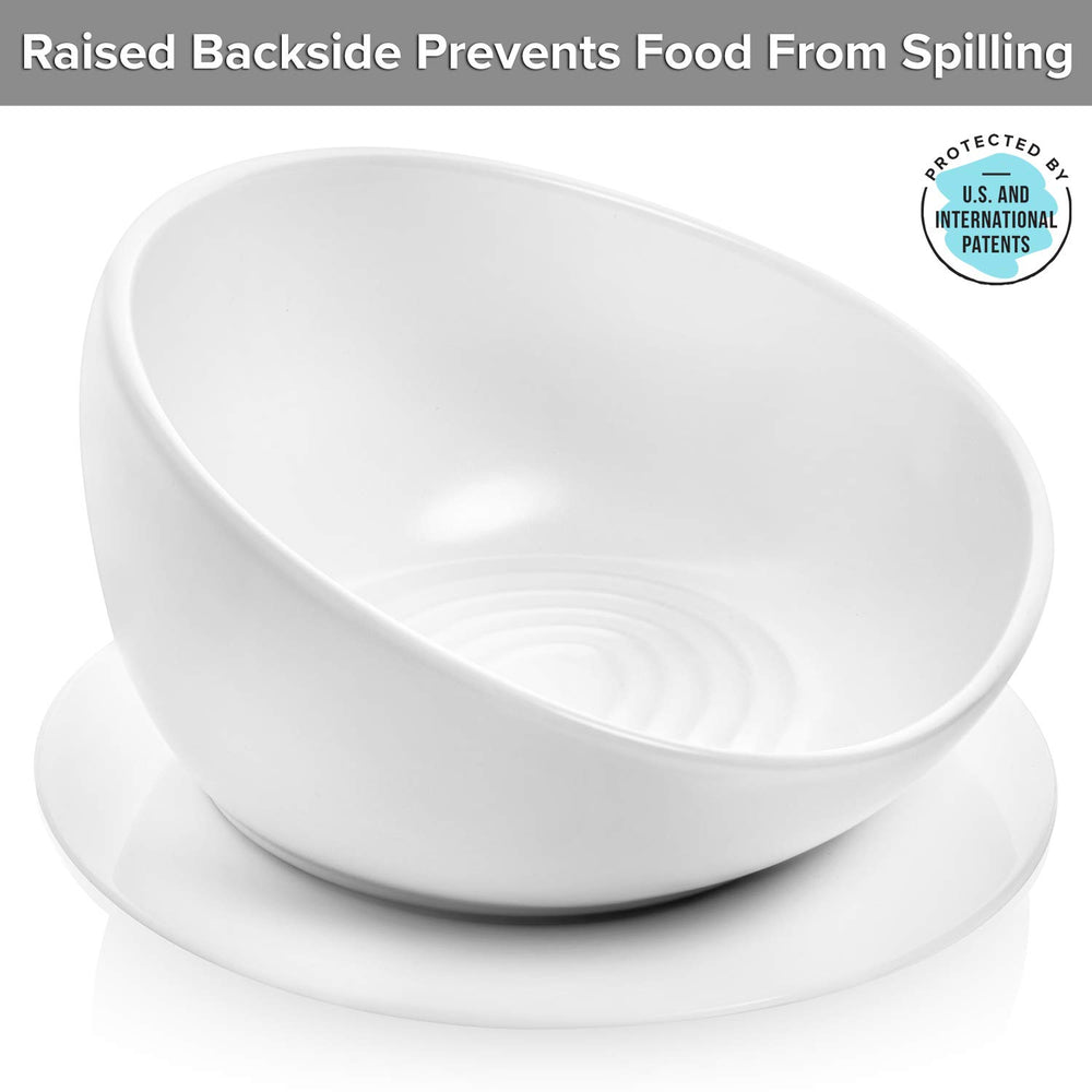 CatGuru bowl with silicone non-slip mat provides stable dining
