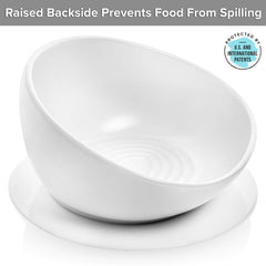 CatGuru bowl with silicone non-slip mat provides stable dining