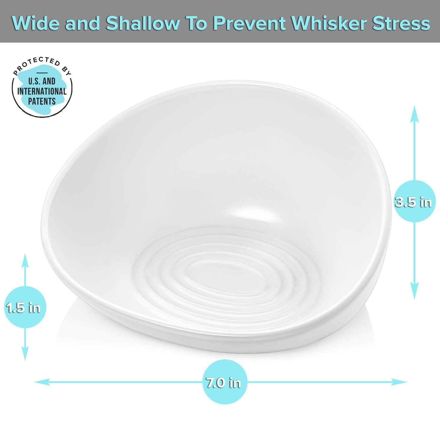 CatGuru whisker-relief design reduces whisker contact during meals