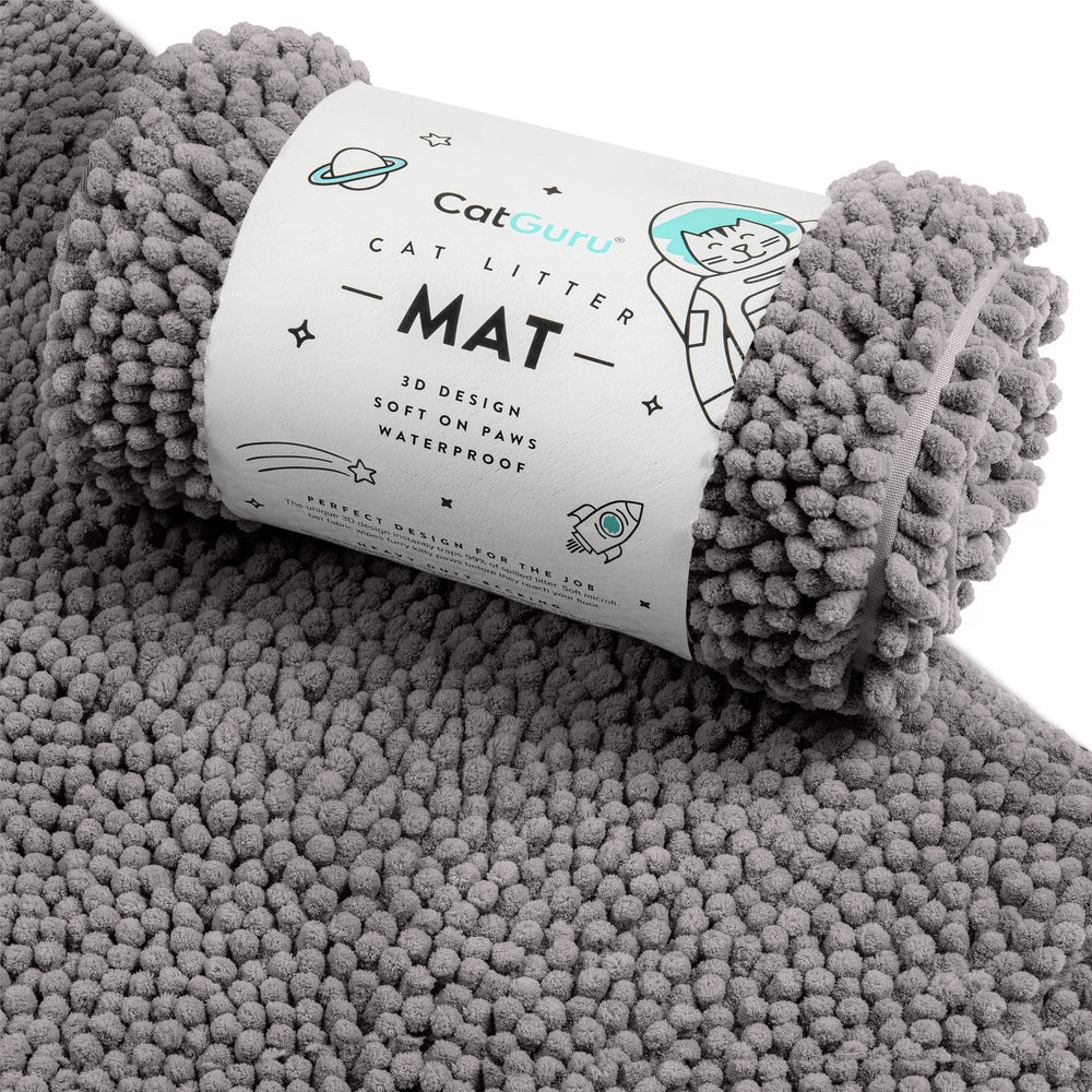CatGuru Litter Mat 3D design traps more litter for cleaner floors.