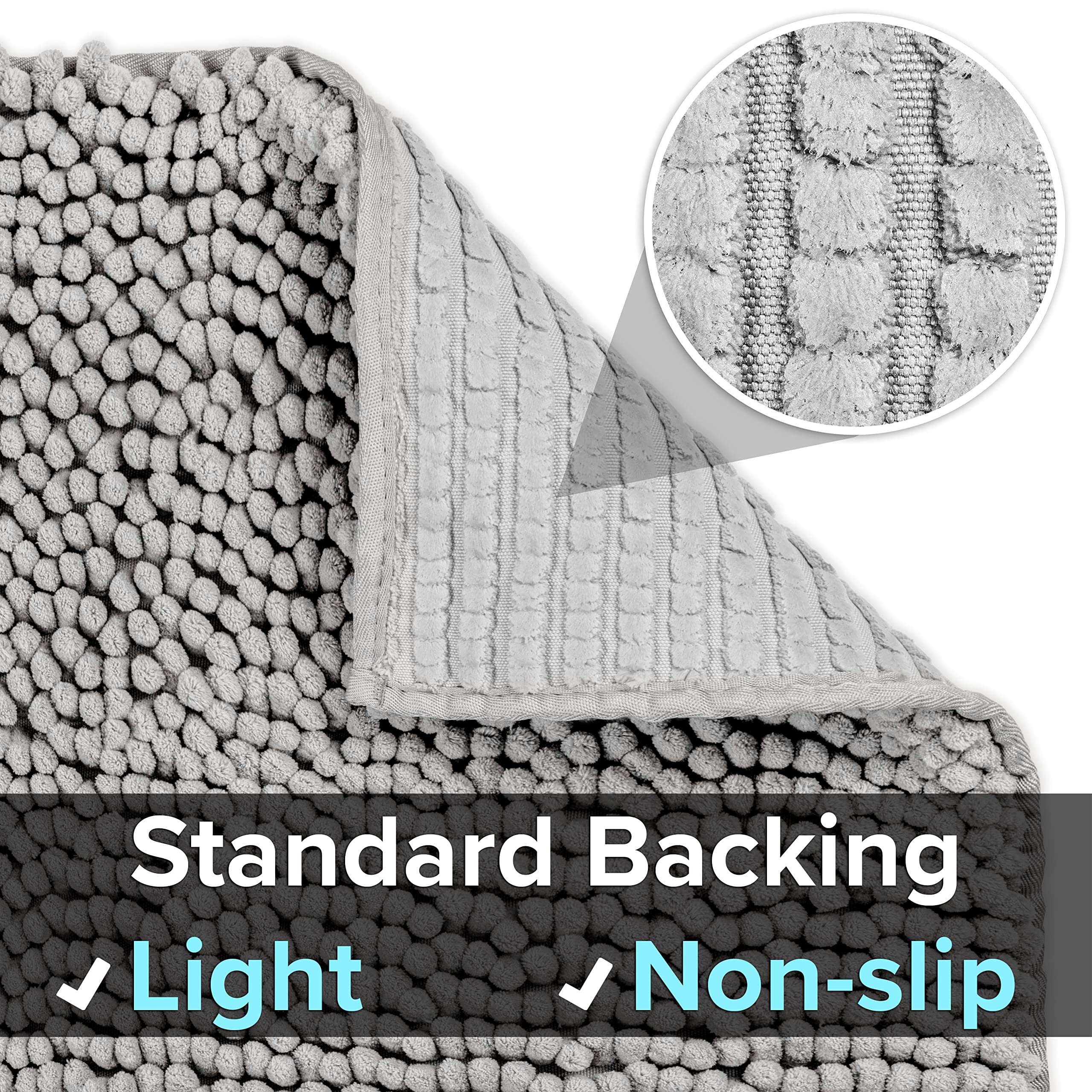 CatGuru litter mat non-slip backing keeps mat stationary during use.