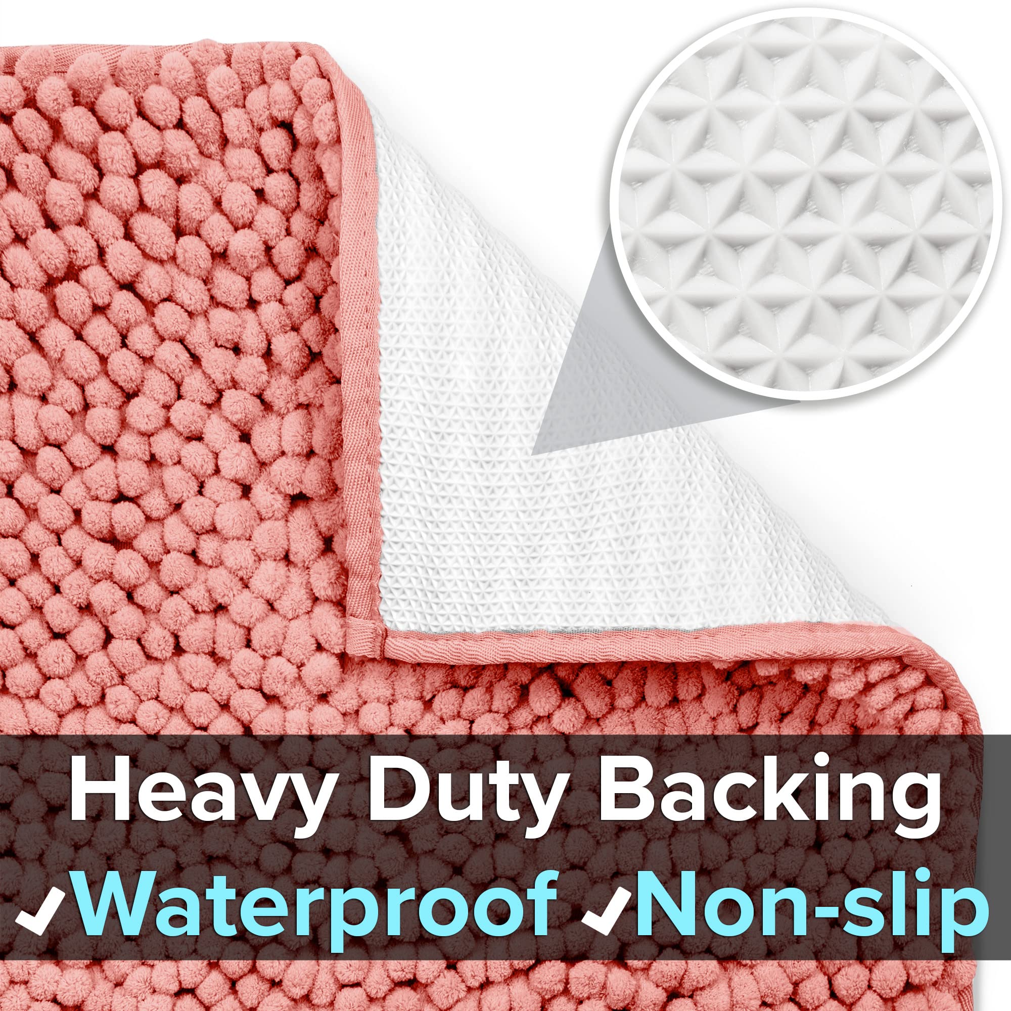 CatGuru litter mat with non-slip backing stays in place