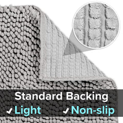 CatGuru Cat Litter Mat waterproof backing prevents spills from reaching floors.