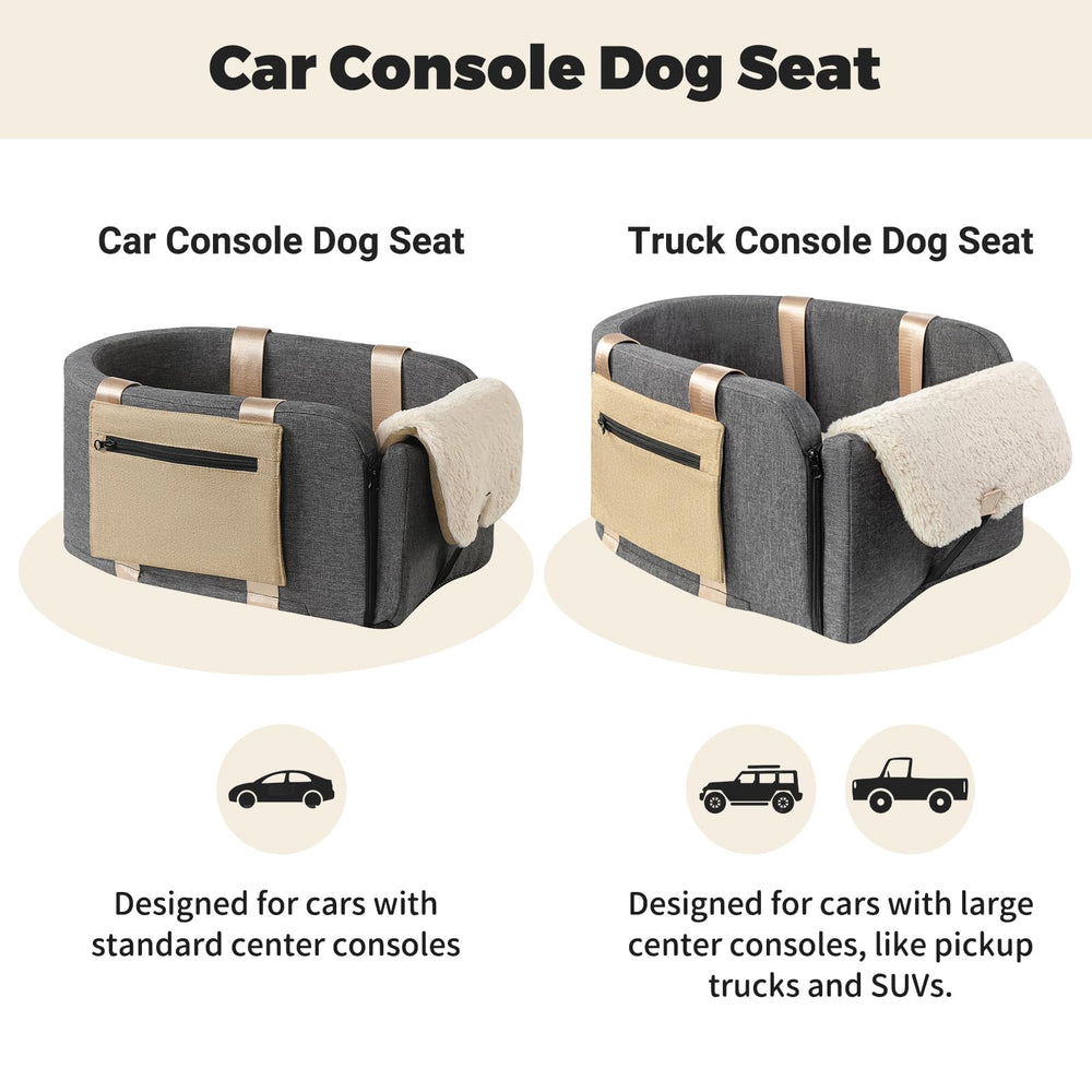 Cathpetic Console Dog Seat Storage Pocket showcases spacious storage without crowding your pet