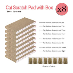Catinarla 8-pack scratch pad reversible side highlights two textures for variety