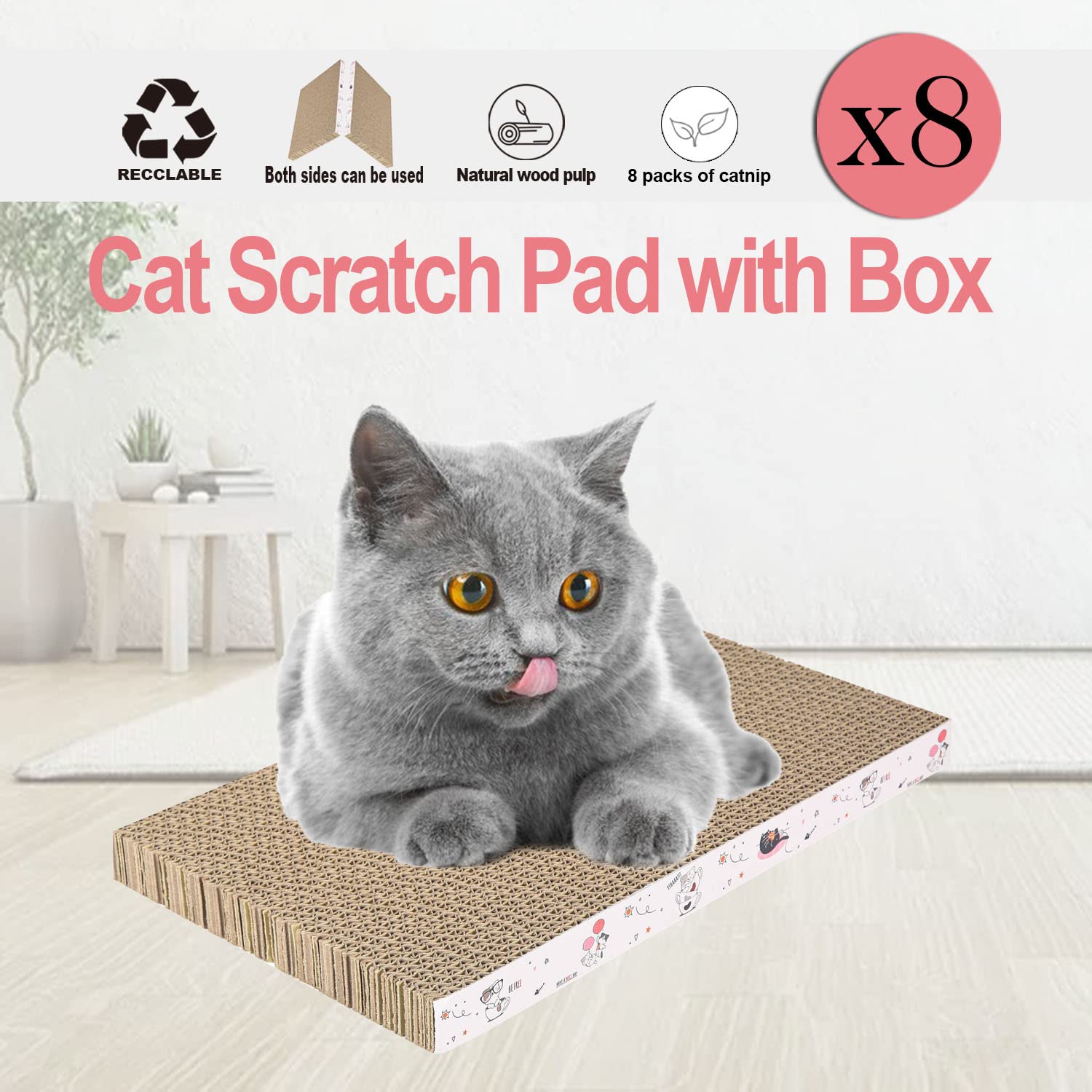 Catinarla rest and play zone shown as a versatile cat scratcher for naps