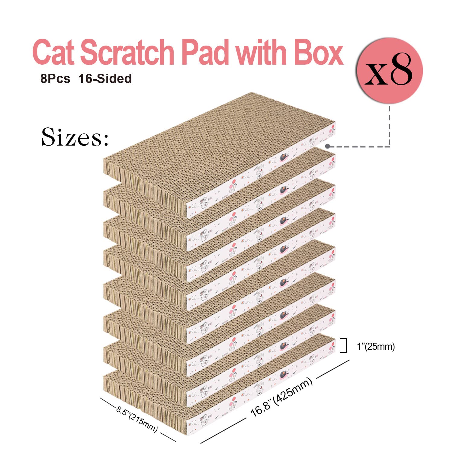 Catinarla eco-friendly cardboard surface promotes durable play and claw health