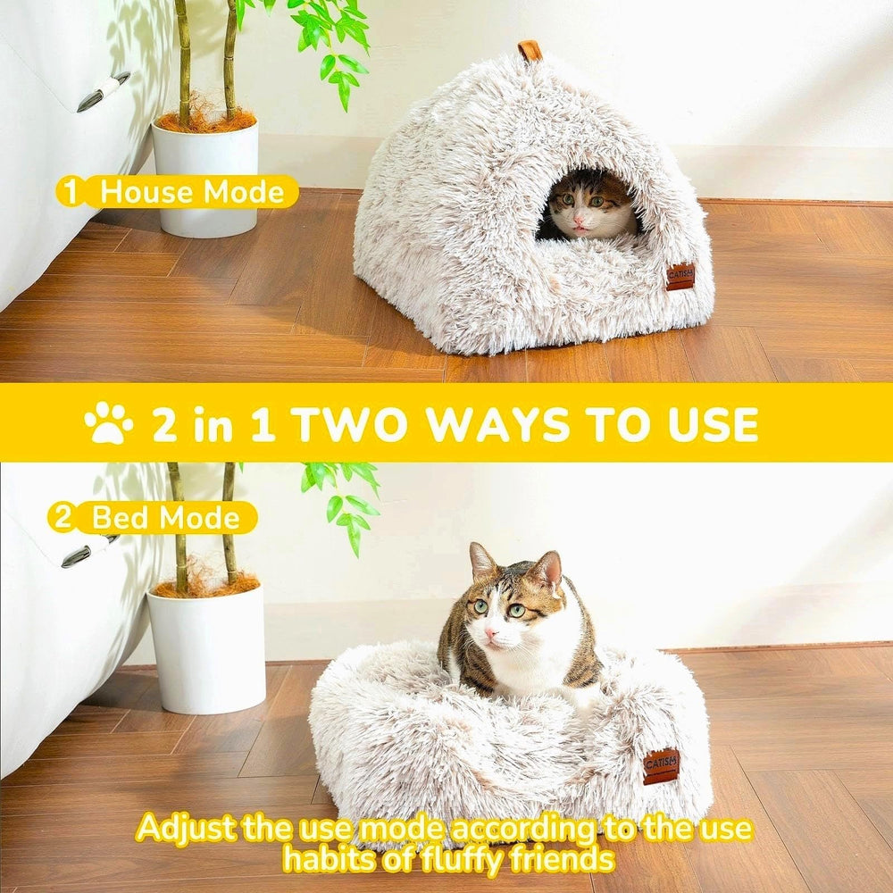 CATISM Cat Bed open mat configuration for roomy lounging and stretching.