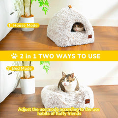 CATISM Cat Bed open mat configuration for roomy lounging and stretching.