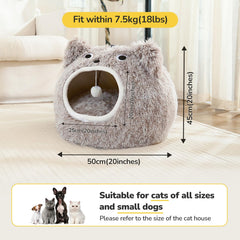 CATISM Cat Bed removable cushion allows easy cleaning and year-round comfort.
