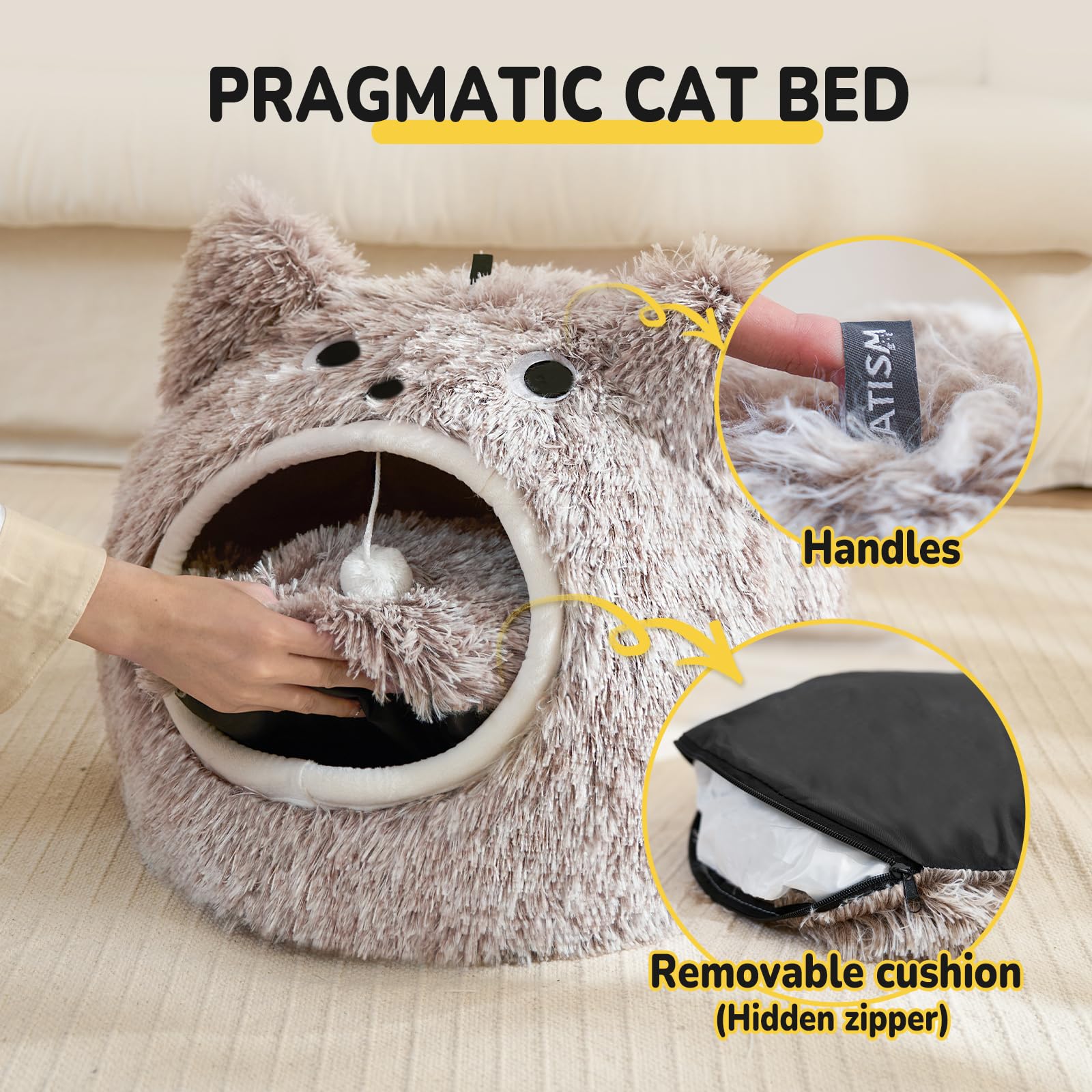 CATISM Cat Bed supports indoor use for pets up to 20 lbs.