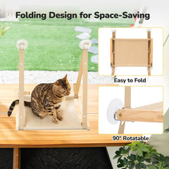 CATISM Cat Window Perch sturdy suction cups ensure secure mounting on windows