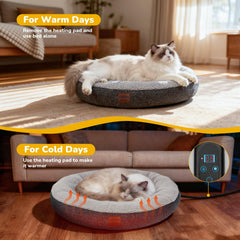 CATISM indoor cat bed cave provides curled-up, secure retreat.