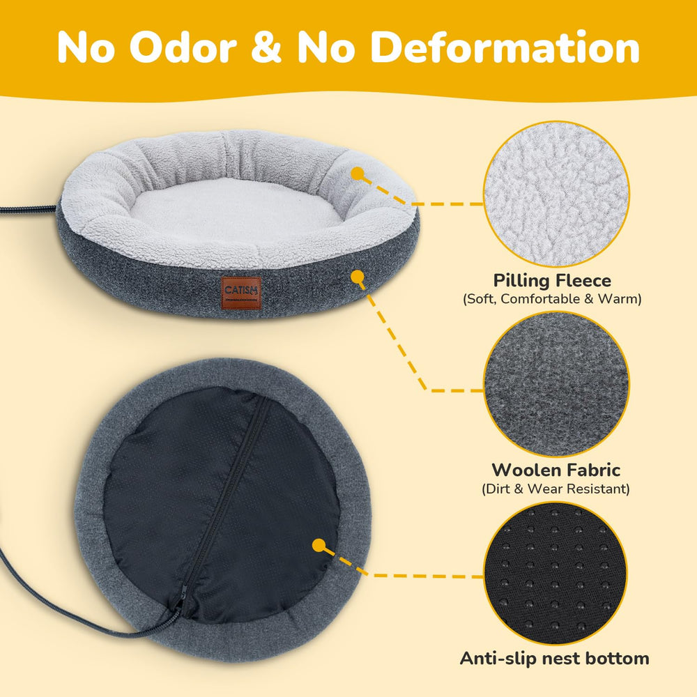 CATISM non-irritating materials ensure a comfy, gentle rest.