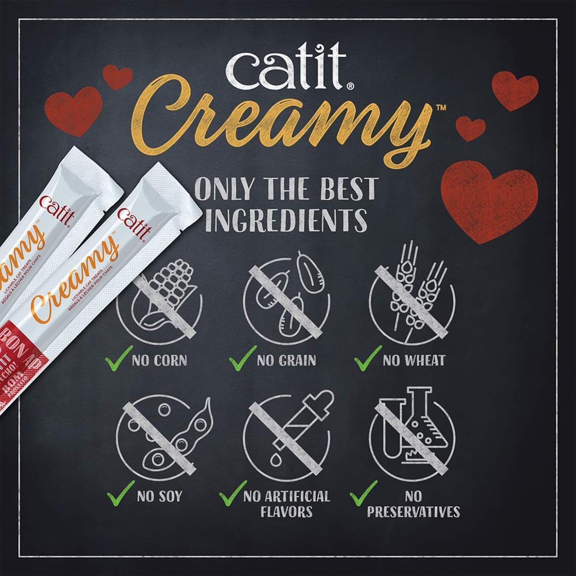 Catit Creamy Lickable Treat 72-tube pack for multi-cat households.