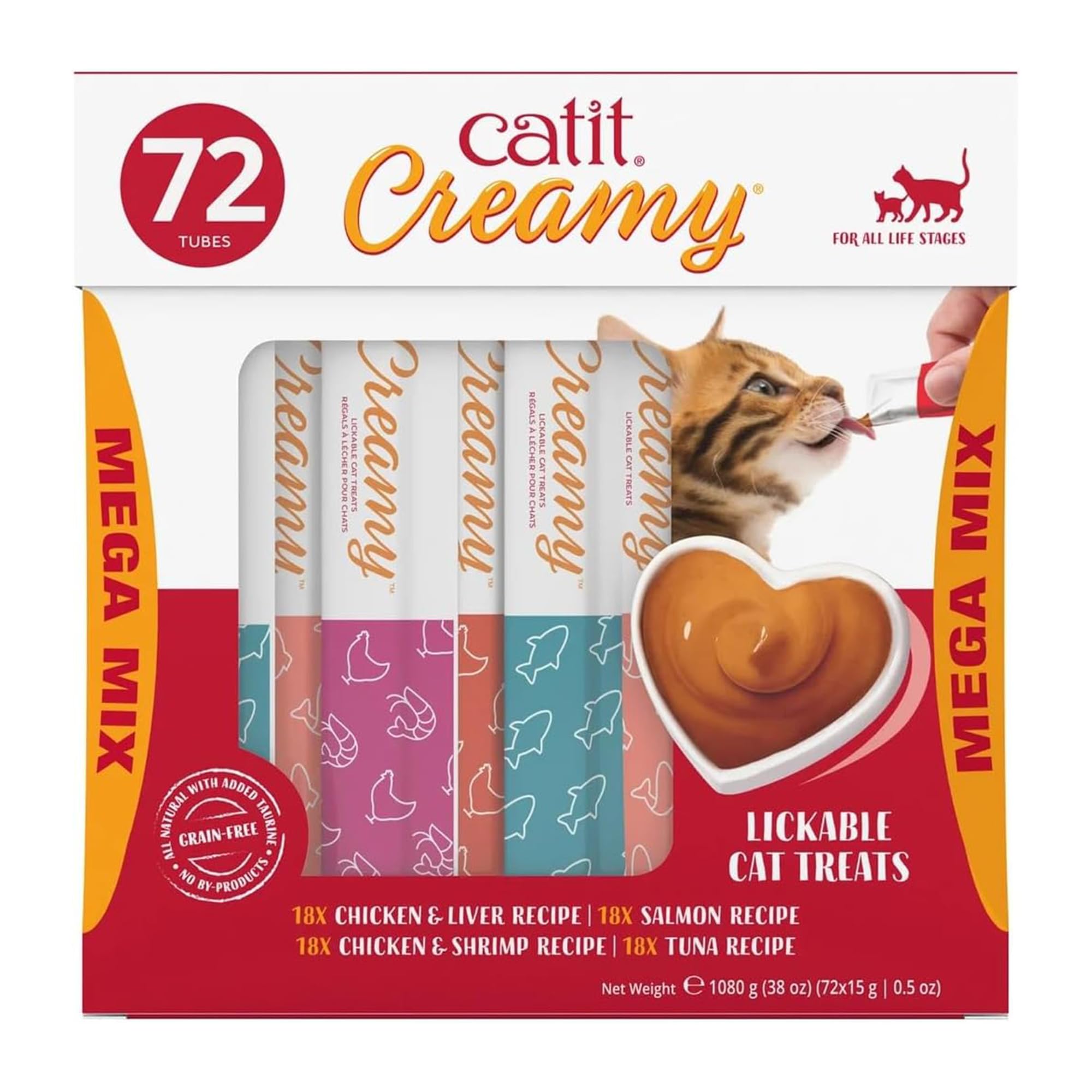 Catit Creamy Lickable Treats in hand for interactive bonding and rewards.