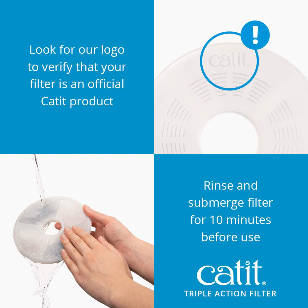 Catit mesh filtration detail catching debris to keep water clear
