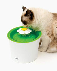 Catit Flower Fountain 3l-capacity supports hydration for multiple cats in small spaces.