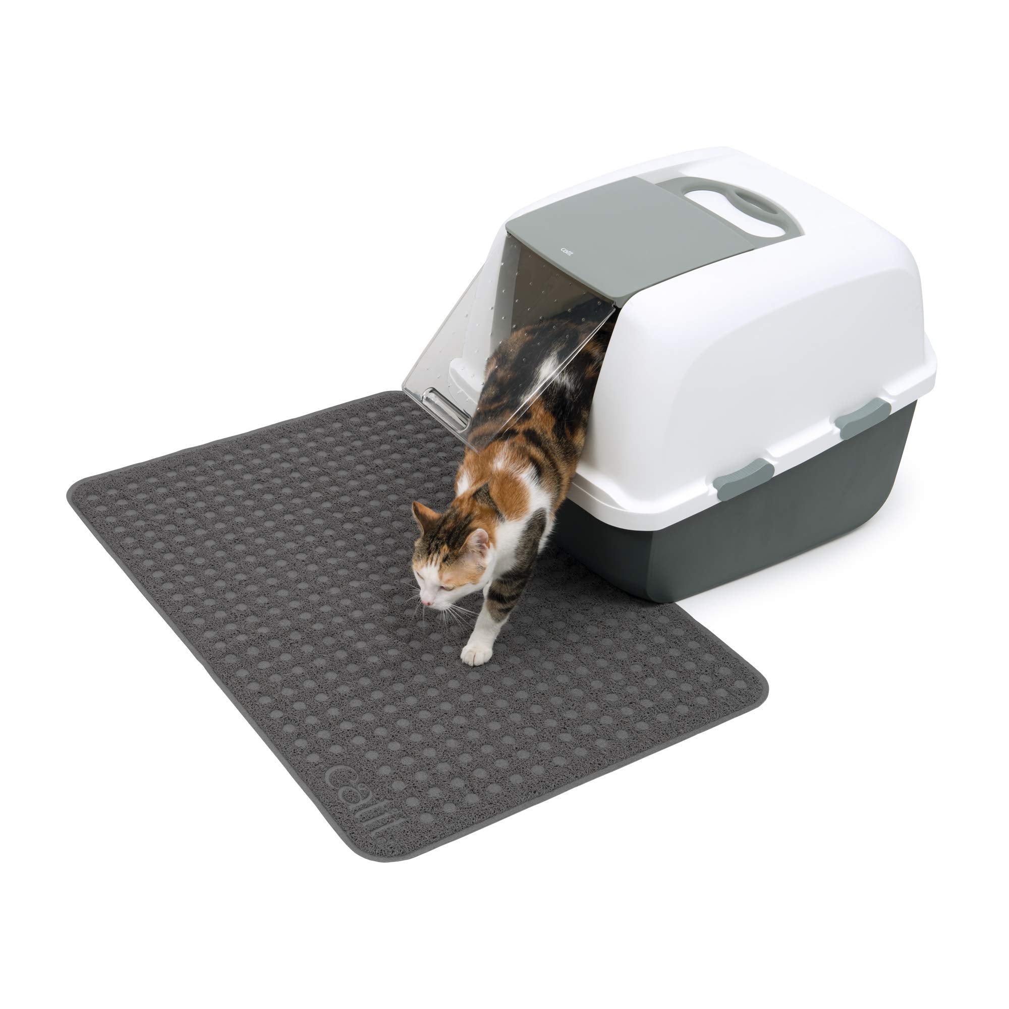 Catit Large Litter Mat measures 23.5 by 33.5 inches for ample space.