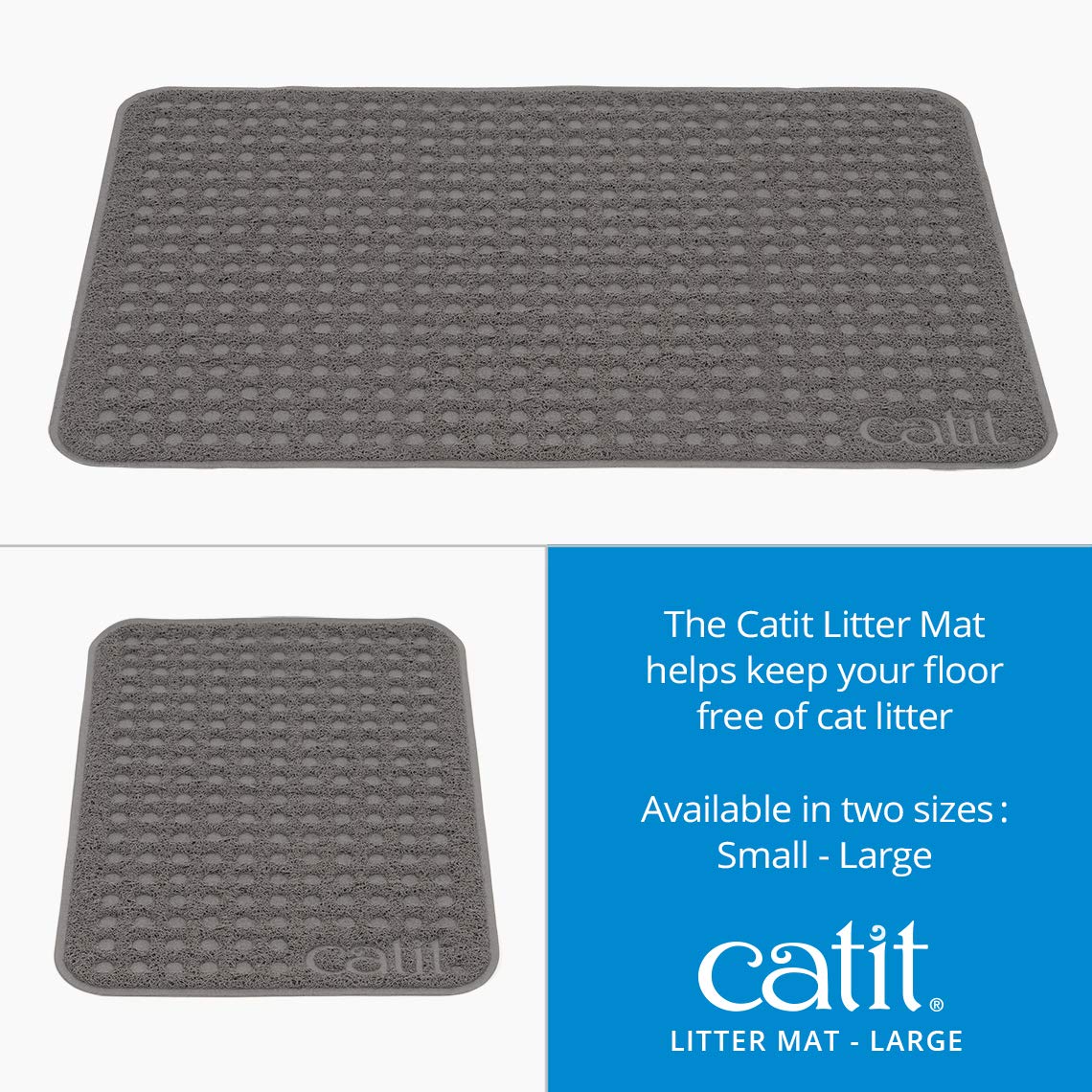 Catit Large Cat Litter Mat soft paw-friendly surface for comfortable exits.
