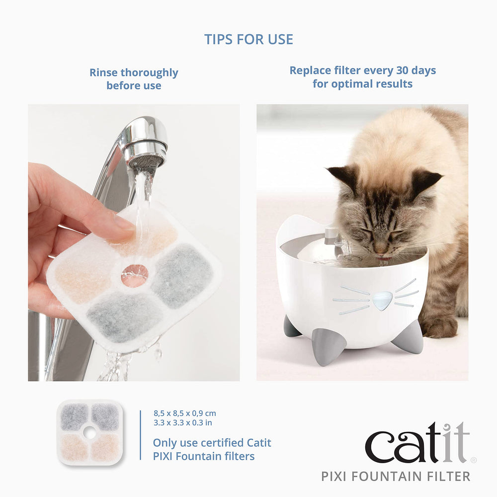 Catit PIXI filtro intercambio iónico para suavizar el agua de la fuente