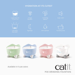 Catit PIXI water level window pink for quick water status check
