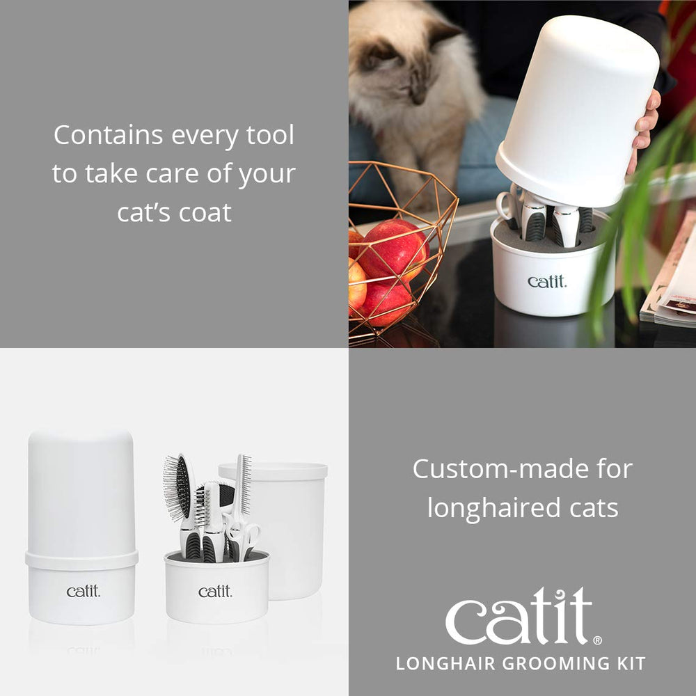 Catit Senses 2.0 grooming comb with rolling pins for precise detangling