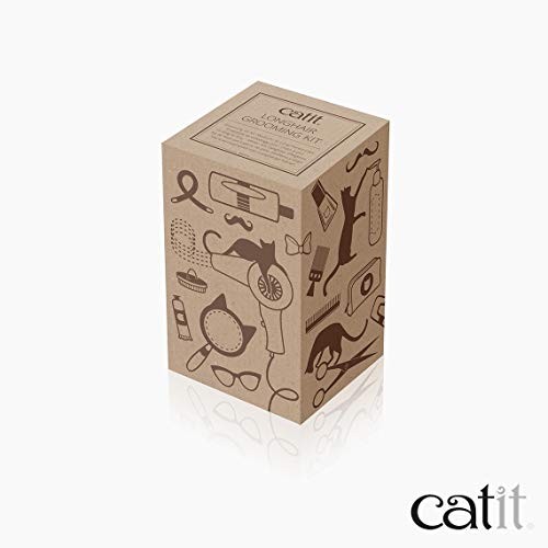 Catit Senses 2.0 shedding benefits observed with regular grooming at home