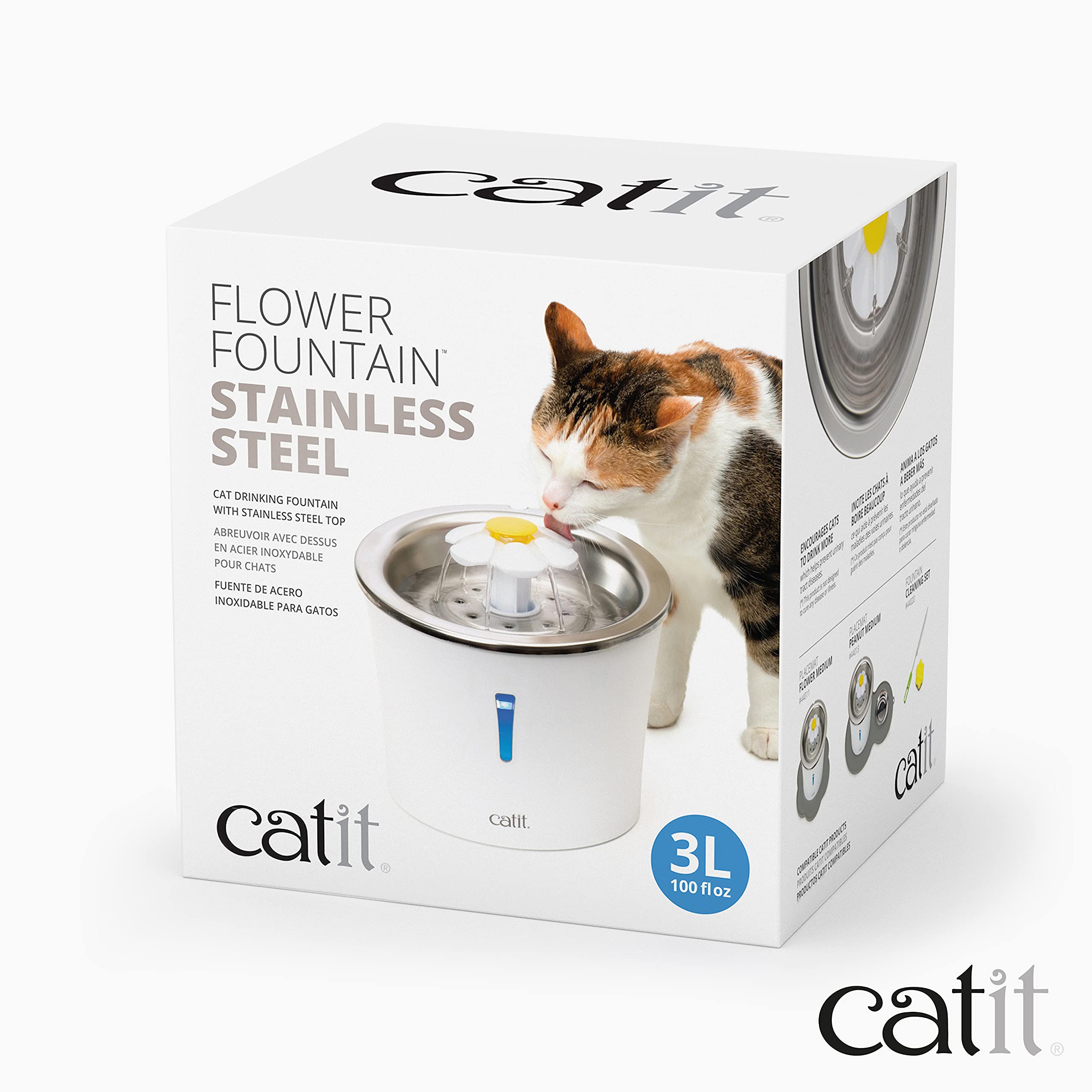 Catit fountain cleaning top, easy disassembly supports quick rinses and maintenance.