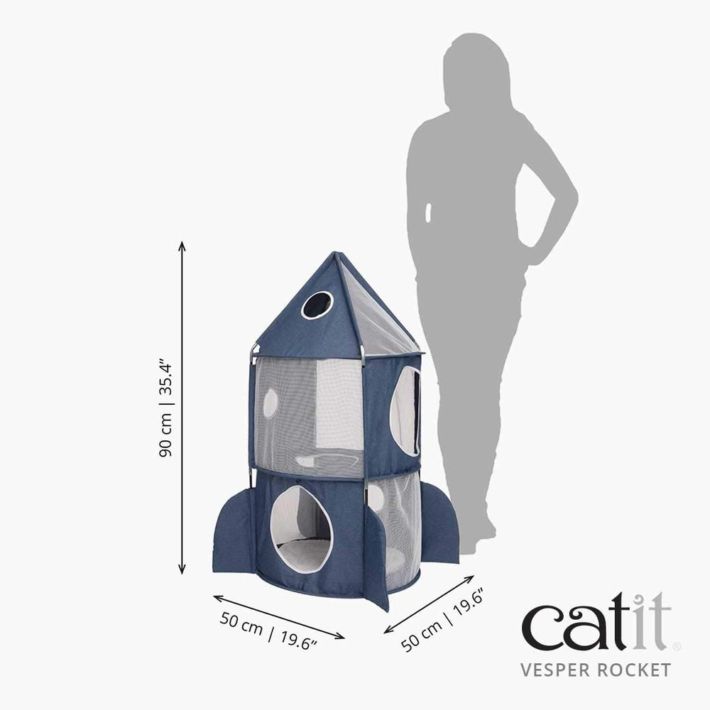 Catit Vesper Rocket attachment shows how tunnel expansion adds play options.
