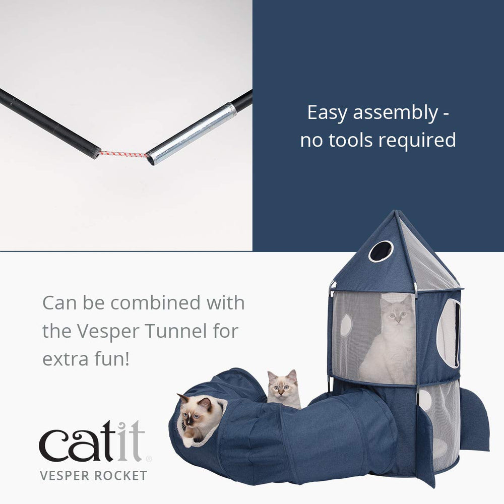 Catit Vesper Rocket tower dimensions help plan placement in your space.