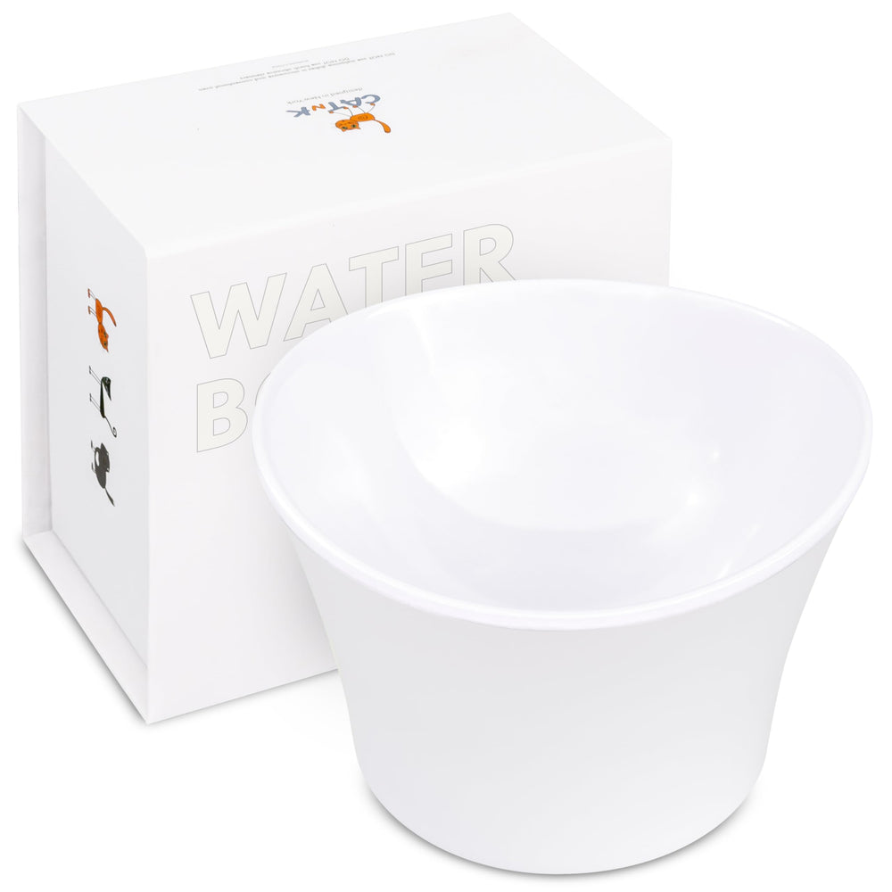 CATNK Elevated Cat Water Bowl with non-slip base stays steady during feeding.