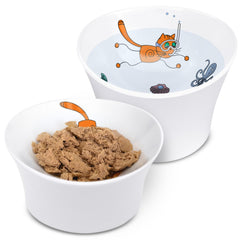 CATNK raised bowl features a non-slip base for stable feeding