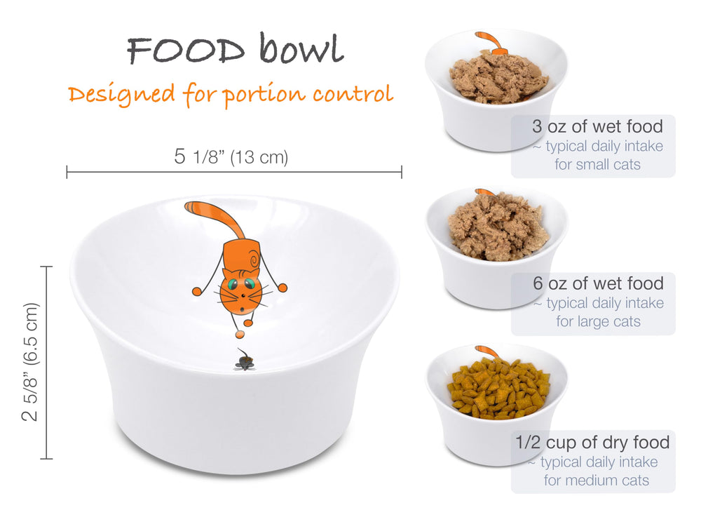 CATNK raised bowl uses food-grade melamine for pet-safe meals