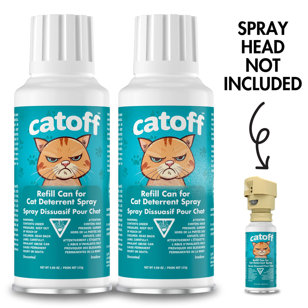 CatOFF odorless-safety gas-refill ensures odorless deterrence without residue.