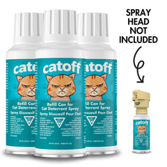 CatOFF refill delivers odorless, safe gas to deter pets without leaving stains.